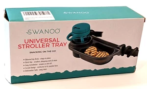 SWANOO Universal Stroller Tray with Sippy Cup Holder & Silicone Flexible Arms - Picture 1 of 3