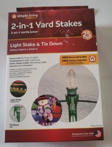 Simple Living Solutions Smart Light 2 in 1 Yard Stake ( Box of 25 ) Stakes Only. - Picture 1 of 3
