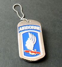 173rd Airborne Brigade Sky Soldiers Rapid Response Force Dog Tag Lapel Pin 1.5 "