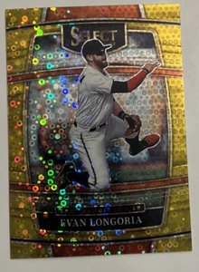 NEW 2022 panini select evan longoria #3/10 GOLD DISCO CIRCLES PRIZM - Picture 1 of 2