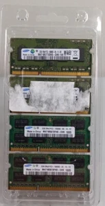 4 x 2GB   8gb total   Samsung 1Rx8 PC3 10600S 9 11 B2 RAM SODIMM - Picture 1 of 4