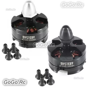 2 Pcs MYSTERY MY2204 2300KV CW/CCW Thread Brushless Motor For 250 Quadcopter - Picture 1 of 6