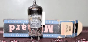 MULLARD ECC88 BLACKBURN 6DJ8 GA2 FRAME GETTER PHONO GRADE NOS+ NIB 1960'S - Picture 1 of 2