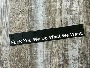 PEGATINA SUPREME FYWDWWWW SS15 - Imagen 1 de 1