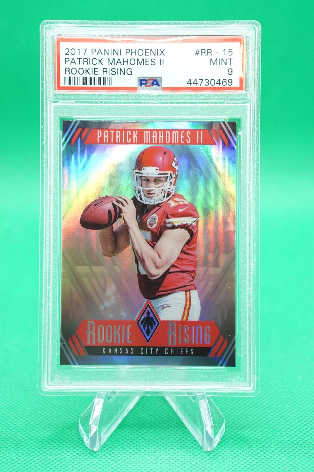 Patrick Mahomes II 2017 Phoenix #RR-15 Rookie Rising Price Guide ...