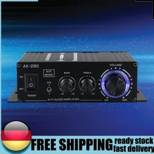 AK-280 Digital Amplifiers 40W+40W Mini Audio Amplifier Dual Channel Home Theater - Bild 1 von 12