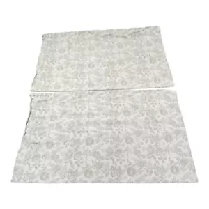 Ralph Lauren Toile Jacobean Floreale Federa Set di 2 Grigio Decorazione Biancheria da Letto - Foto 1 di 7