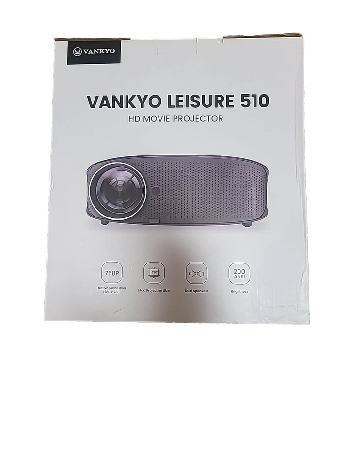 VANKYO Leisure 510 HD Projector - Up to 230" Projection Screen Size - BRAND NEW! - Image 1 of 2