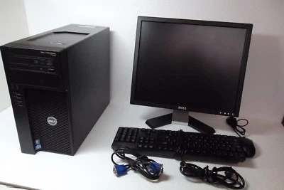 Dell Precision T1650 Intel Xeon E3-1220 3.10GHz 320GB 8GB DVD±RW w/19" Monitor - Image 1 of 4
