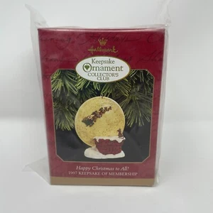 Hallmark Keepsake Ornament Collector's Club "Happy Christmas To All" 1997 NIB - Picture 1 of 6