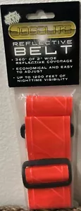 JOGALITE 1200 FT HIGH VISIBILITY RED REFLECTIVE PT BELT ONE SIZE FITS NEW - Picture 1 of 2