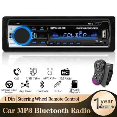 AUTORADIO BLUETOOTH 24V STEREO AUTO 1 DIN MULTIMEDIALE, LETTORE MP3 DIGITALE - Immagine 1 di 4