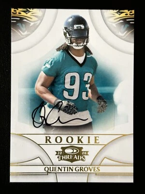 2008 Donruss Threads Quentin Groves Autograph Rookie Card Serial #/299 🔥🔥🔥 - Image 1 of 4