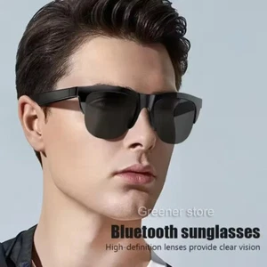 Smart Glasses Wireless Bluetooth Music Sunglasses Built-in Microphone Speaker UV - Picture 1 of 18