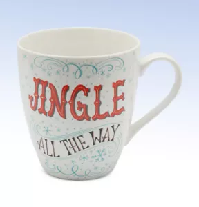 Pfaltzgraff - JINGLE ALL THE WAY - Oversized 18oz Porcelain Christmas Mug - Picture 1 of 1