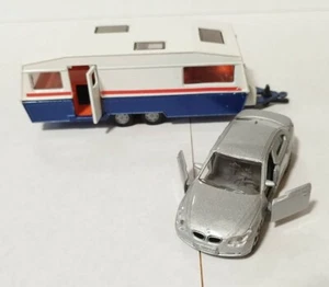 Siku V Serie Wohnwagen mit BMW 540i - Bild 1 von 10