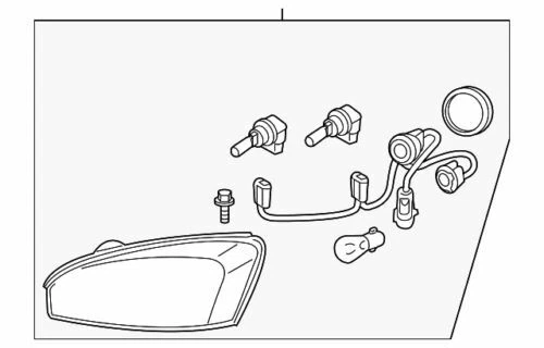 Faro compuesto lateral pasajero Chevrolet Malibu genuino GM 2004-2008 15851372 Foto 1 de 2
