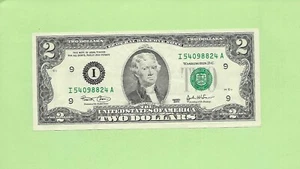 2003 ..AU+ 2 $ I 5409 8824 A .... 2003 2 $ I-A NICE NOTE FRN - Bild 1 von 2