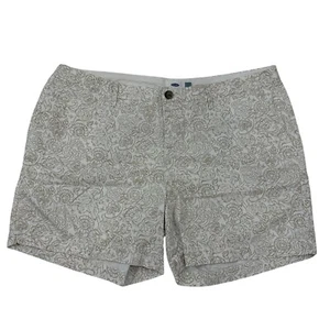 Pantalones Cortos Everyday Old Navy 5" Entrepierna Blanco Taupe Chino Frente Plano 100% Algodón 14 - Imagen 1 de 8