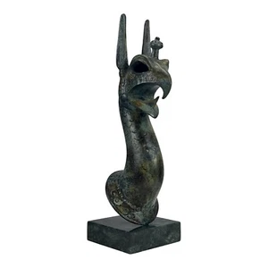 Griffin Lion Eagle Creature Real Bronze Greek Mythology Statue Sculpture 13.40in - Picture 1 of 8