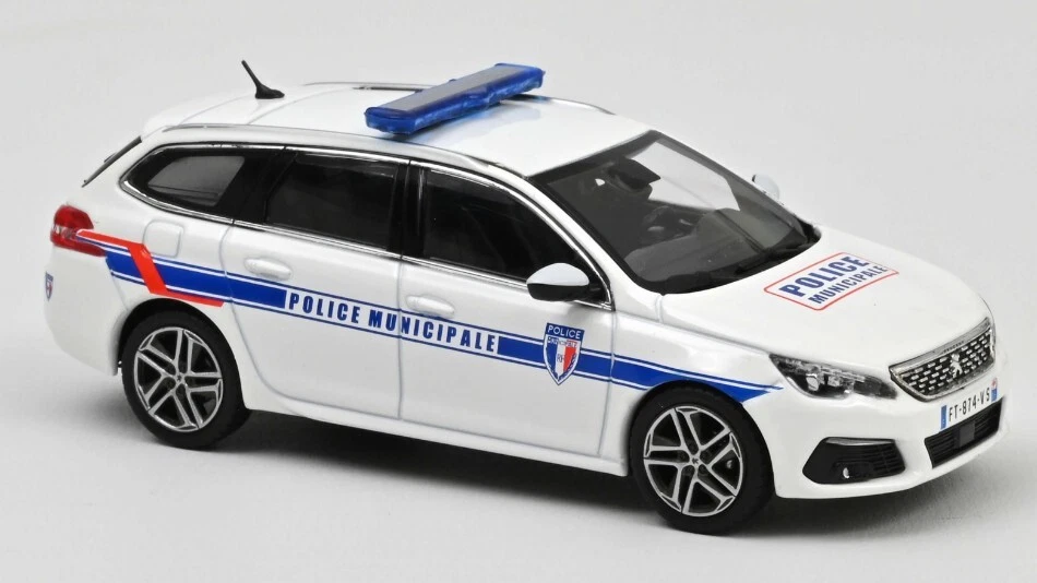 NOREV 473943 PEUGEOT - 308 GT SW STATION WAGON POLICE MUNICIPALE 2020 - WHITE -