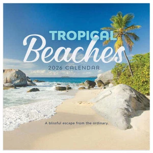 TF Publishing Tropical Beaches 2026 Mini Calendar w - Picture 1 of 2
