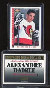1993-94 Score #496 Alexandre Daigle SP - Foto 1 di 4