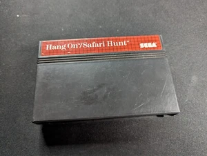 Sega Master System Hang On / Safari Hunt Video Game Cart Tested VG - Picture 1 of 2