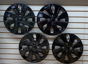 NEW 2018-2020 KIA RIO 15" Bolt-On BLACK Hubcaps Wheelcovers SET - Picture 1 of 1