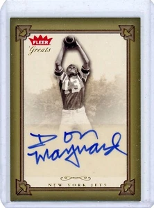 DON MAYNARD 2004 FLEER GREATS of GAME GOTG NFL FOOTBALL Autograph AUTO CARD - Picture 1 of 2