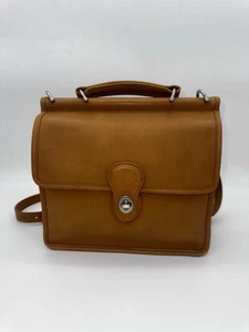Coach Vintage Willis Bag Glovetanned Leather Camel 9927 Mint Brown Tan - Picture 1 of 14