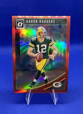 2018 Optic Aaron Rodgers Red #37 (/99) Packers - Image 1 of 3