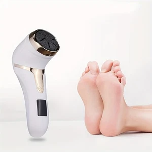 Pulidora blanca recargable impermeable con pantalla LCD para exfoliar el cuidado de los pies - Imagen 1 de 17