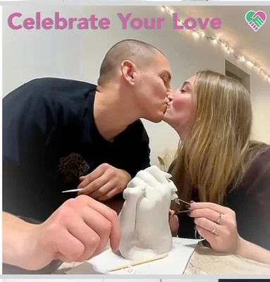 Kit de fundición manual Luna Bean - El kit de molde de mano original para parejas - Navidad Foto 1 de 4