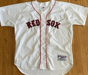 RUSSELL MLB Authentic Boston Red Sox Retail Jersey Sz 52 - Picture 1 of 3