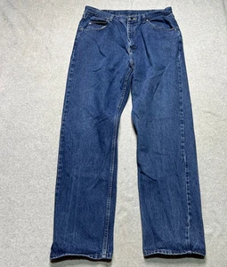 Wrangler Jeans Mens 36 X 34 Relaxed Fit Medium Wash Western Blue Denim - Picture 1 of 10
