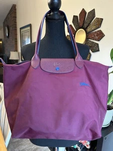 LONGCHAMP Le Pliage Club Shoulder Tote Plum - Picture 1 of 5