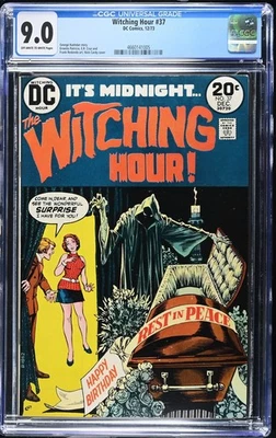 WITCHING HOUR #37 (1973) CGC 9.0 OWW HARD TO FIND HIGH GRADE BRONZE DC HORROR - Image 1 of 2