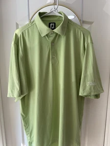 Footjoy Titleist Lime Green Golf Polo Team Titleist - Picture 1 of 4