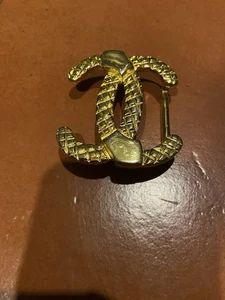 Vintage Gürtelschnalle mit dem berühmten Chanel Logo - Italy - Bin JB - Bild 1 von 12