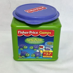 Juego de colores preescolar Fisher Price Turtle Picnic 1998 vintage - incompleto - Imagen 1 de 2
