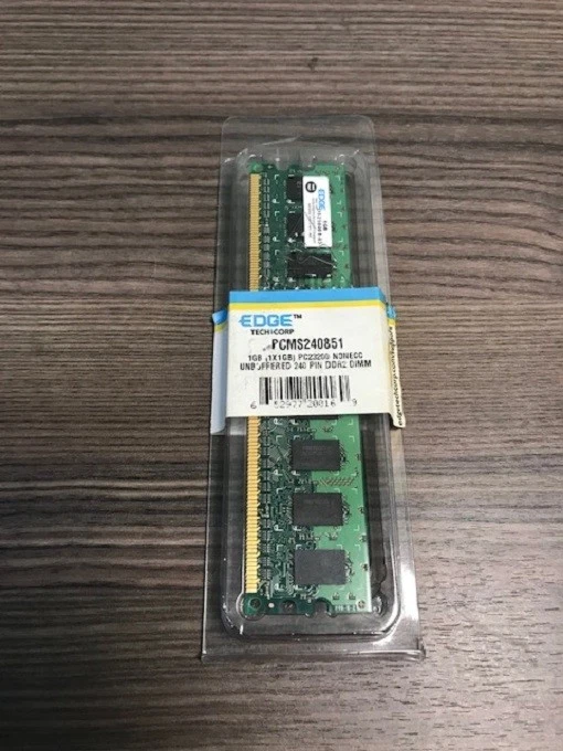 Edge Memory 1 GB DIMM 240-PIN DDR II PR663A-PE Very Good - Image 1 of 1