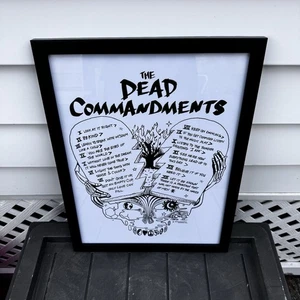 The Dead Commandments The Grateful Dead Rubenowsky 2019 Gerahmtes Poster - Bild 1 von 13