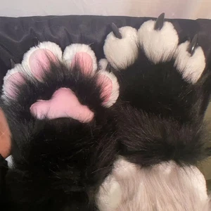 Cartoon Cosplay Costume Gloves Furry Fursuit Cat Paw Gloves Cosplay Props Gifts - Picture 1 of 27