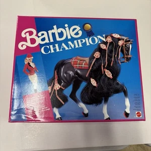 Vintage 1991 Barbie Champion Black Horse w Outfit Mattel 4045 - Brand New Sealed - Picture 1 of 2
