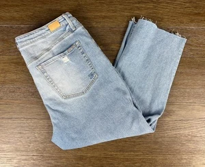 Jeans Seven7 moda jeans lavaggio leggero crop vita alta donna blu jeans taglia 14 - Foto 1 di 15