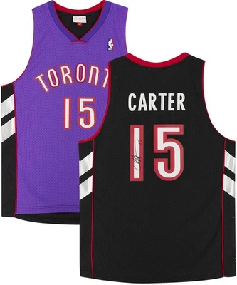 Camiseta deportiva Mitchell & Ness 1998-99 firmada por Vince Carter Toronto Raptors púrpura representante Foto 1 de 4