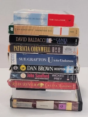 10 Lot of Audiobooks on CD Various Authors - Abridged Versions - Grafton, Brown - Image 1 of 4