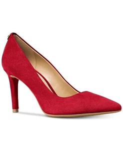 SCARPE MIEL KORS DOROTHY FLEX TACCO MEDIO SCARLATTO PUNTA ROSSA A PUNTA I LOVE - Foto 1 di 7