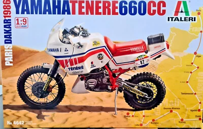 Yamaha Tenere 660CC Parigi Dakar 1986 - Italeri Kit 1:9 4642 - Immagine 1 di 4